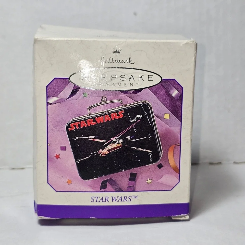 Hallmark Keepsake Ornament Star Wars Mini‎ Pressed Tin Lunch Box 1998